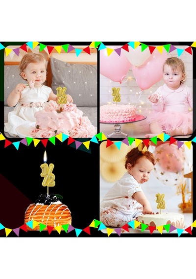 Yarım Yaş Gold Mum 12 Cm