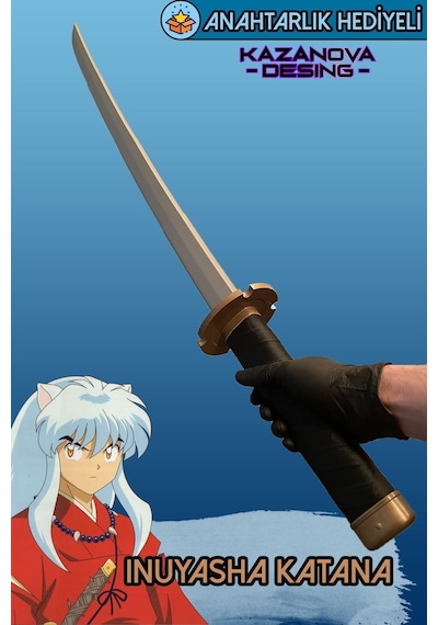 Kazanova Design Inuyasha Katlanabilir Katana Figür 98 Cm Inuyasha Anime Cosplay