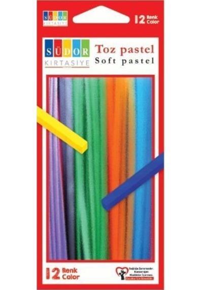 Bs97 Toz Pastel Boya 12 Renk Çok Renkli