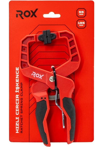 Rox 0354 Cırcırlı Hızlı Mandal Tip Kıskaç İşkence 50 Mm