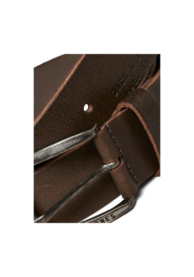 Jack & Jones Erkek Kemer Paul Ather Belt Noos-31854 Kahverengi