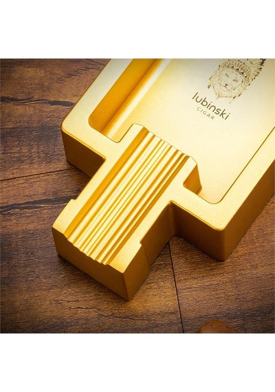 Lubinski Yeni Seri Metal Kare Tekli Puro Küllüğü - Gold Lb-822
