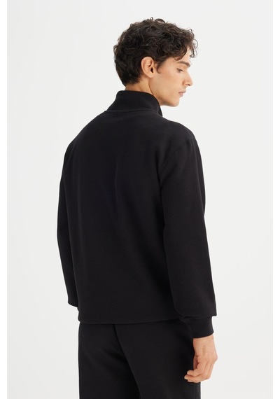 Lee Erkek Pike Interlock Half Zip Sweatshirt Black Çok Renkli