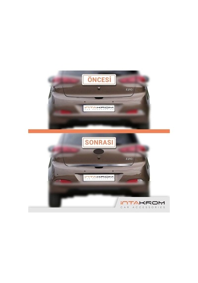 Hyundai İ20 Formlu Krom Bagaj Alt Çıtası 2014-2018 Paslanmaz Ç.