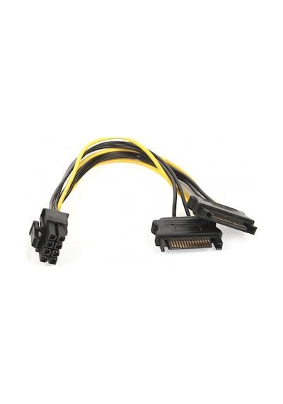 Dark Dk-Cb-P203 P203 2 X Sata -6+2 Pin Pcie Dönüştürücü Güç Kablo