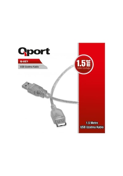 QPORT USB2.0 1.5MT UZATMA KABLOSU (Q-UZ1)