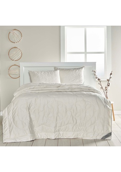 Linens Fluffy Pamuk Çift Kişilik Yorgan Beyaz