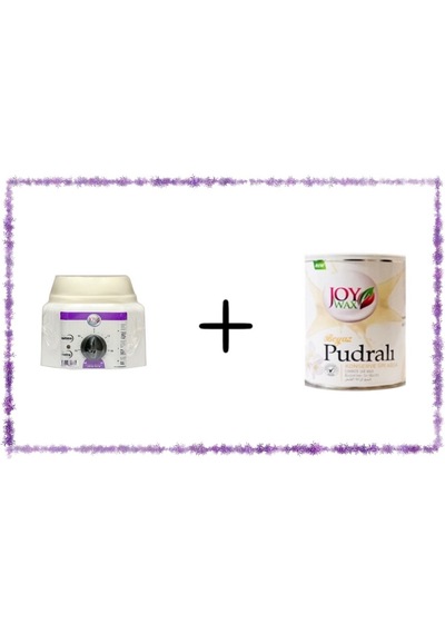 Joy wax Isıtıcı Kazan + Konserve Ağda Beyaz Pudralı