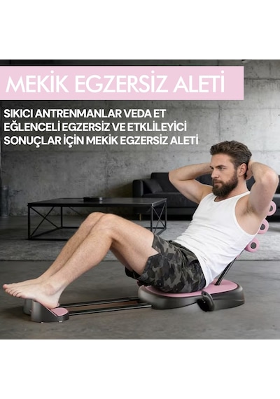 Çok Fonksiyonlu Mekik Aleti Ev Kol Üst Vücut Karın Ve Core Egzersiz Cihazı + Pilates Çorabı