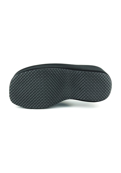 Erkan Saçmacı Connie Siyah Kumaş Platform Dolgu Topuklu Hafif Terlik