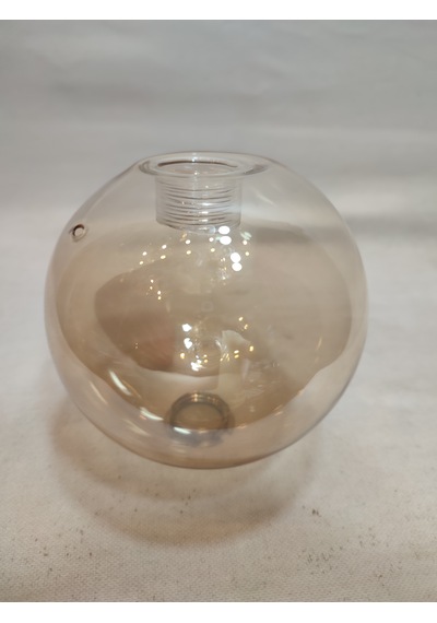 G.9 Ampule Göre,glob Avize Camı.bal Renkte Çapı:10.00 Cm Küre.kendinden Dişli