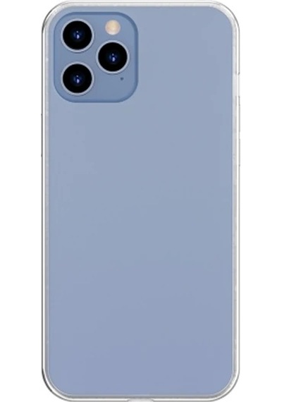 Baseus Frosted Glass Apple iPhone Uyumlu iPhone 12 Pro Max 6.7inch Shockproof Koruyucu Kılıf- 5775 Mavi