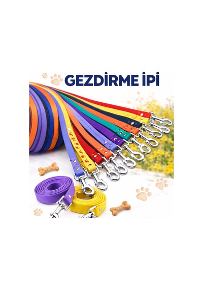 Renkli Kolon Kedi Köpek Gezdirme 120 Cm X 1.5 Cm Çok Renkli