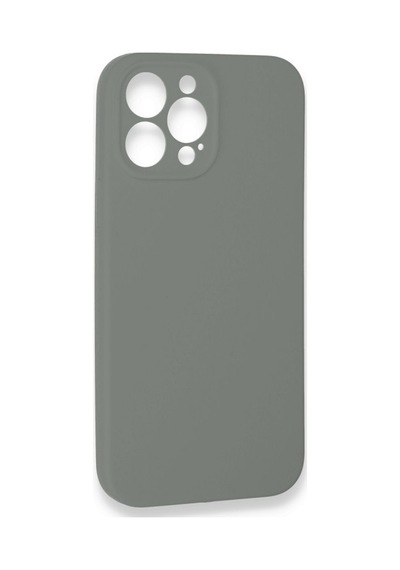 Apple Uyumlu   iPhone 13 Pro Max Kılıf Lansman Legant Silikon - Gri