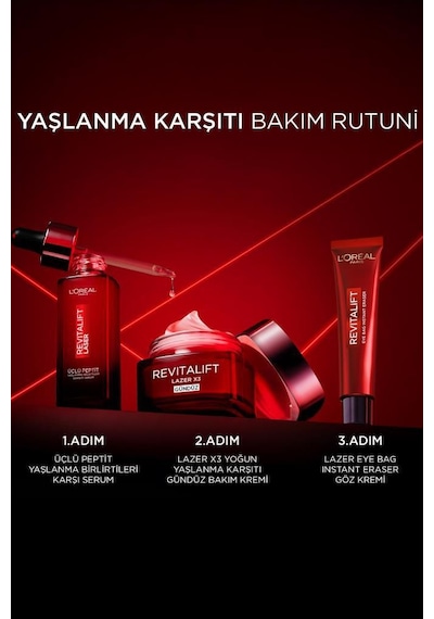 Revitalift Lazer Eyebag Göz Altı Torbalarına Karşı Göz Kremi + Instant Eraser 01 Light pktlazereyebagset2-10865