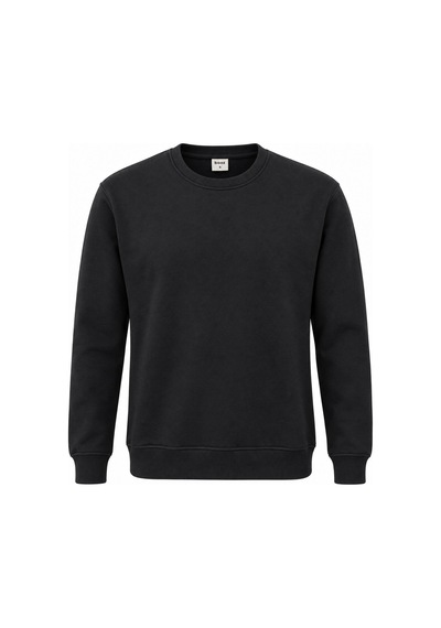 Basic Bisiklet Yaka Relaxed Regular Erkek Sweatshirt - 7773 Siyah