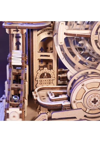 Rokr Egc01 Gear Ball Challenge Dıy Minyatür Maket Model Seti Ahşap 3d Wooden Puzzle 3d Model Kit Detaylı Dekoratif Hobi Seti Ahşap Maket
