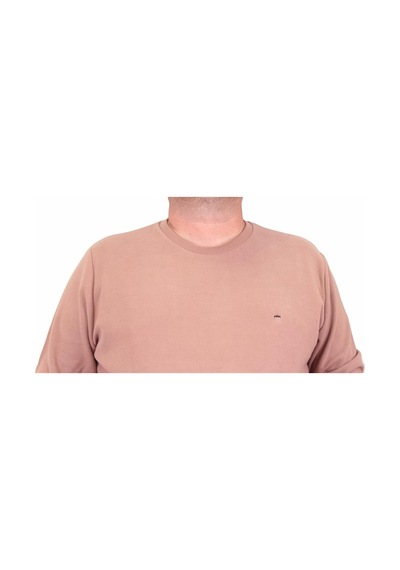 Moc Grande Mocgrande Büyük Beden Selanik Classic Sweat 23200 S.Kahve-S.Kahve Sütlü Kahverengi