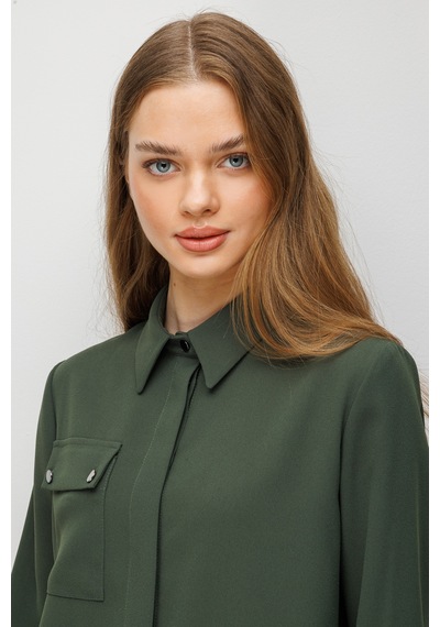 Esswaap Cep Detaylı Pantolonlu Takım Haki Haki