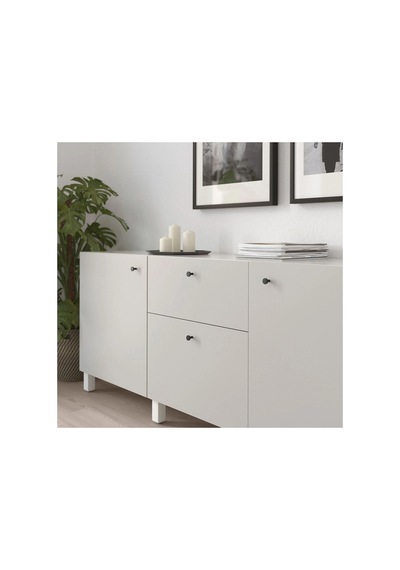 Ikea Bagganäs 2'li Mobilya Kulpu 21 Mm Siyah
