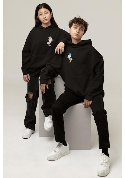 Mini Daisy Ve Donald Duck Sevgili/çift/arkadaşlık 2'li Kapşonlu Sweatshirt Seti 001