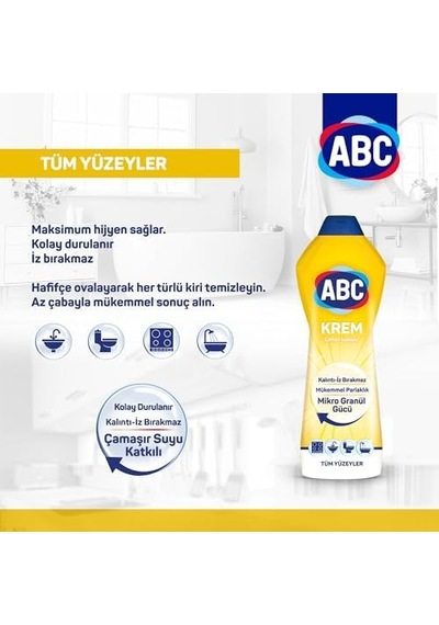 Deterjan Sıvı Krem Limon 750 Ml 0.75 LT - 2.5 LT - 12 KG