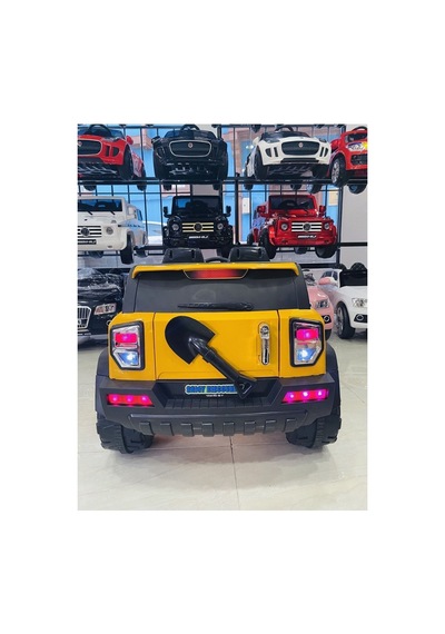 Büyük Jeep Akülü Araba 0-8 Yaş Sarı Sarı