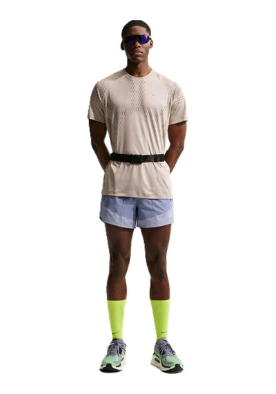 Nike Stride Dri-fit 5 Brief-lined Running Shorts 5 İnch Slip Astarlı Reflektörlü Erkek Koşu Şortu Mor