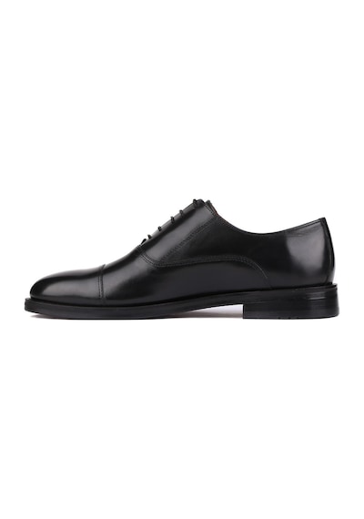 Shoetyle - Siyah Deri Bağcıklı Erkek Klasik Ayakkabı 250-2030-783-siyah