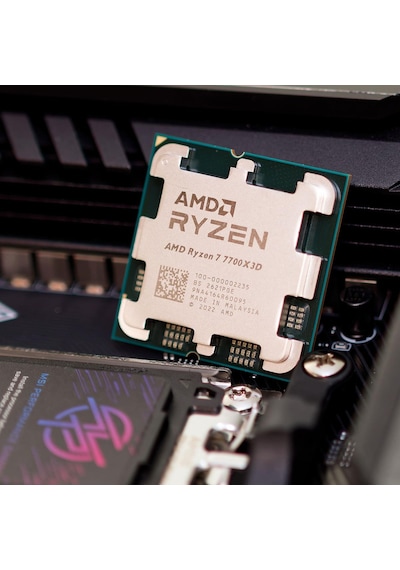 Amd Ryzen 7 7700x3d 8 Core, 4,00-4.50ghz, 104mb Cache, 120w, Am5 Soket, Tray, Dahili Grafik Var, Fan Yok Türkiye Distibütör