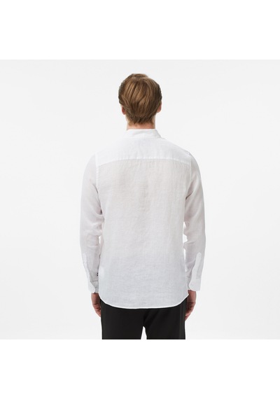 Nautica Erkek Beyaz Regular Fit Keten Gömlekdüzw65101t