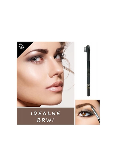 Eyebrow Pencil No: 102 Brown - Şekillendirici Fırçalı Kahverengi Kaş Kalemi Çok Renkli