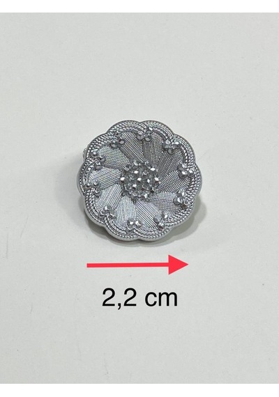 İtalyan Model Trençkot Ve Ceket Düğmesi Takımı 4'lü Set Gümüş 2,2