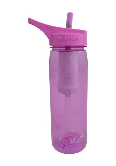 Eco Vessel Aqua Vessel Ultra Filtre Tritan Termos 0.75 Litre-Pemb