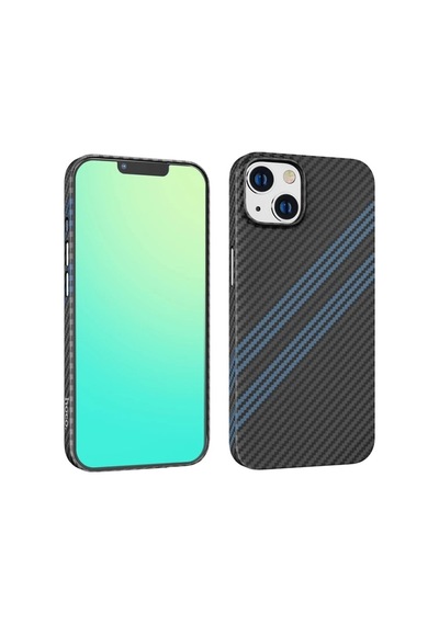 Hoco iPhone Uyumlu 14 6.1 Kılıf Kevlar Texture Darbe Emici Telefon Kılıfı- 5775 Mh-hs3071-0817