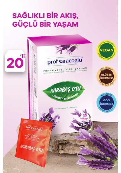 Prof Saracoglu Karabaş Lavandula Stoechas Bitki Çayı 20'li