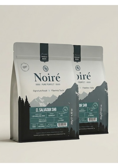 2'li Set Noire El Salvador Shb 250g %100 Arabica Premium Single Origin Kahve Çekirdek