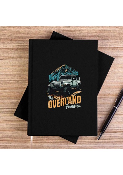 Overland Siyah Çizgisiz Kanvas Defter
