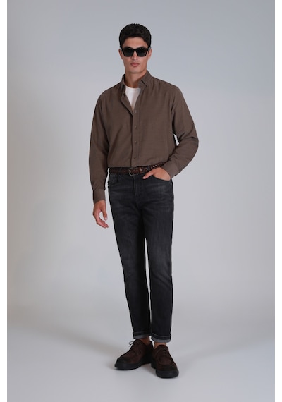 Lufian Owen Smart Jean Erkek Pantolon Slim Fit Grey Grey 112200220100151 Grey