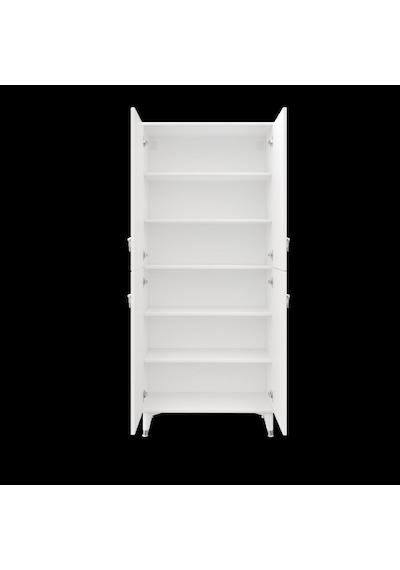 Simple Sp4190 Ayakkabılık 4 Kapaklı Mutfak Dolabı Balkon Dolabı Kiler Banyo Dolabı Çok Amaçlı Dolap Beyaz Gümüş Beyaz - Gümüş Simple Sp4190 Ayakkabılık 4 Kapaklı Mutfak Dolabı Balkon Dolabı Kiler Banyo Dolabı Çok Amaçlı Dolap Beyaz Gümüş Beyaz - Gümüş