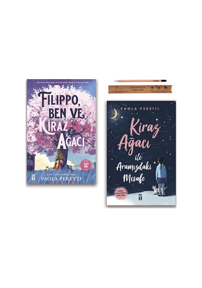 Genç Timaş Filippo Ben ve Kiraz Ağacı - Kiraz Ağacı ile Aramızdaki Mesafe Paola Peretti Set 2 Kitap