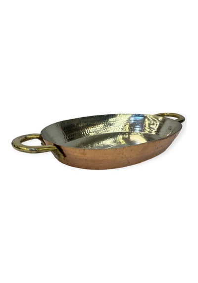 Küçük Boy Oval Bakır Tava