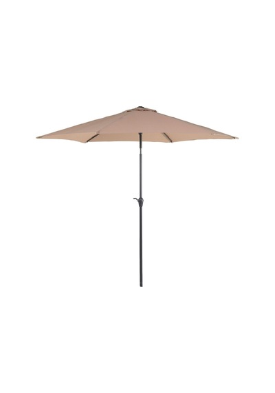 Varese 270 Cm Metal Ayaklı Bahçe Şemsiyesi, 360 Döner, Ayarlanabilir Bej