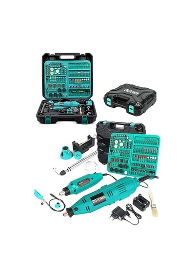 Steiner Alman 460 Watt 352 Parça 60.000 Rpm 6 Kademe Devir Ayarlı Hobi Gravür Seti Mini Taşlama Makinesi