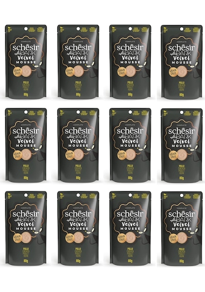 Schesir After Dark Tavuklu Pouch Mousse Kedi Yaş Mama 80 Gr. X 12 Adet