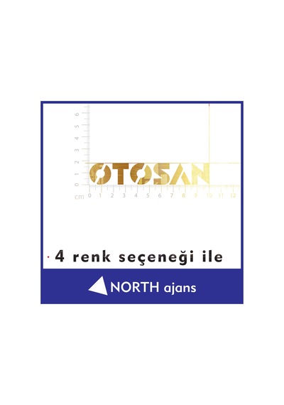 Altın Araç Sticker Etiketleri 10cm Model 44