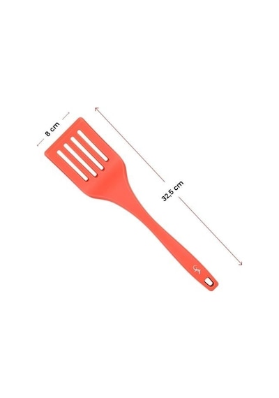 Lurch - Platin Silikon Delikli Spatula 32,5 Cm Somon - Yanmaz, Yapışmaz, Bükülmez, Çizmez, Tat Ve Koku Bırakmaz - 240063 Renk Lurch - Platin Silikon Delikli Spatula 32,5 Cm Somon - Yanmaz, Yapışmaz, Bükülmez, Çizmez, Tat Ve Koku Bırakmaz - 240063 Renk