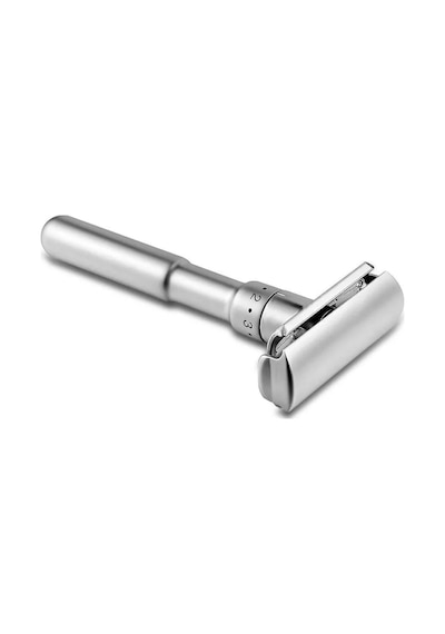 Valkyrie Metal Ayarlanabilir Manuel Geleneksel Tıraş Bıçağı Gümüş + Jilet 5'li