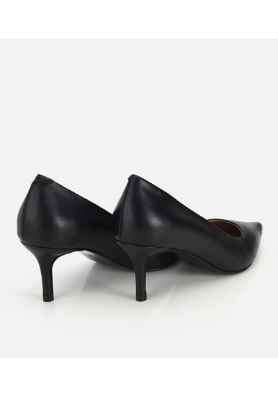 Hotiç Kadın Deri Siyah İnce Kısa Topuklu Stiletto 01ayh313010a100 01ayh313010a100 Siyah