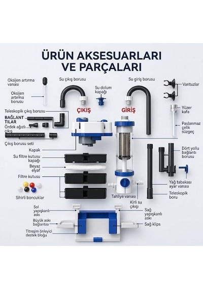 Sunsun Ybf-500 Yeni Nesil Askı Filtre 500lt/h 6w